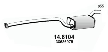 Silenziatore centrale ASSO 14.6104