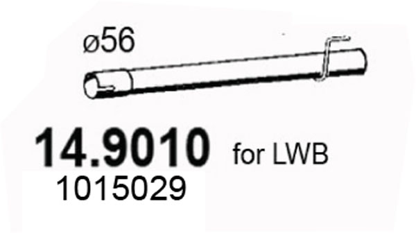 Tubo gas scarico ASSO 14.9010