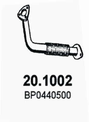 Tubo gas scarico ASSO 20.1002