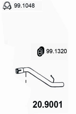 Tubo gas scarico ASSO 20.9001