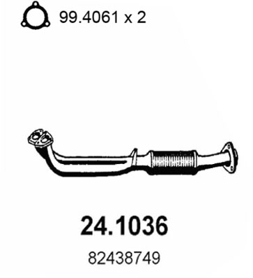 MARMITTA TUBO ANTERIORE PER LANCIA THEMA 1995cc ie 16V 88