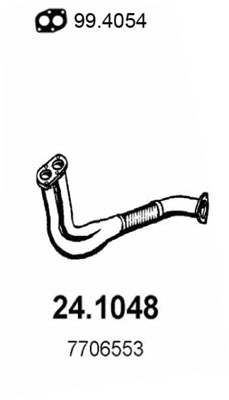 Tubo gas scarico ASSO 24.1048