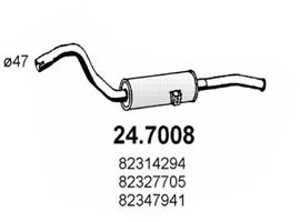 Silenziatore posteriore ASSO 24.7008