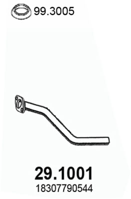 Tubo gas scarico ASSO 29.1001