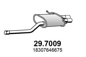 Silenziatore posteriore ASSO 29.7009