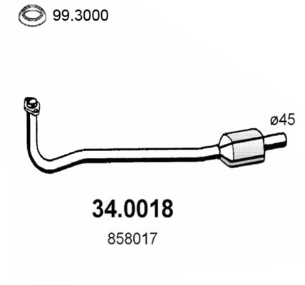 ASSO CATALIZZATORI OPEL