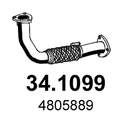 Tubo gas scarico ASSO 34.1099