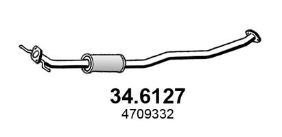 Silenziatore centrale ASSO 34.6127