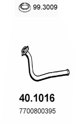 MARMITTA TUBO ANTERIORE PER RENAULT CLIO 1.1-1.2 90