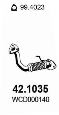 Tubo gas scarico ASSO 42.1035