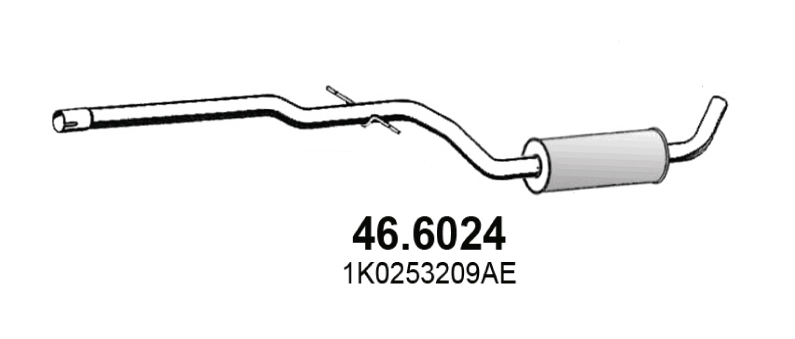 Silenziatore centrale ASSO 46.6024