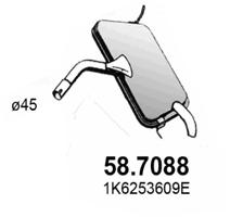 ASSO SILENZIATORE POSTERIORE VOLKSWAGEN