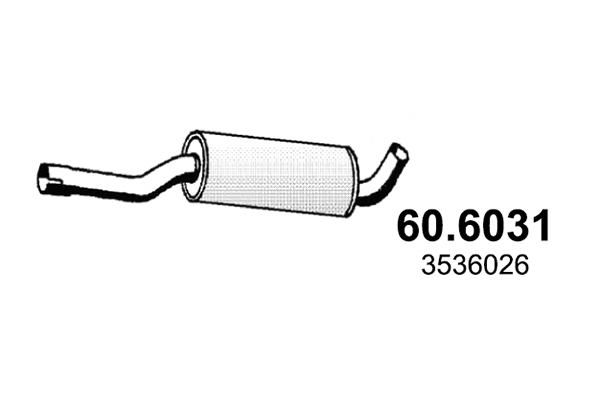 Silenziatore centrale ASSO 60.6031