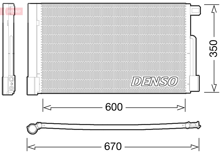 Condensatore, climatizzatore DENSO DCN01004
