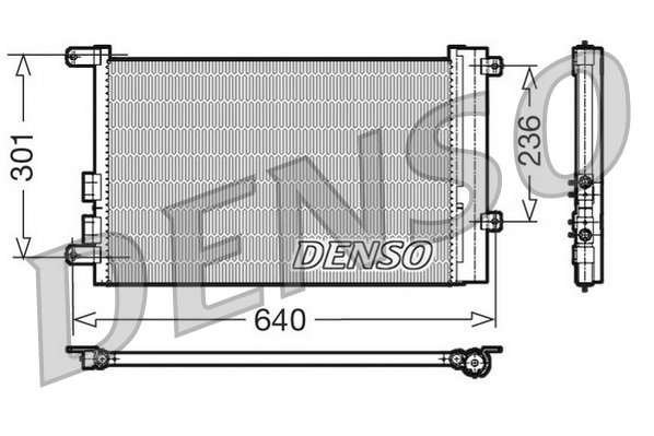 Condensatore, climatizzatore DENSO DCN01016