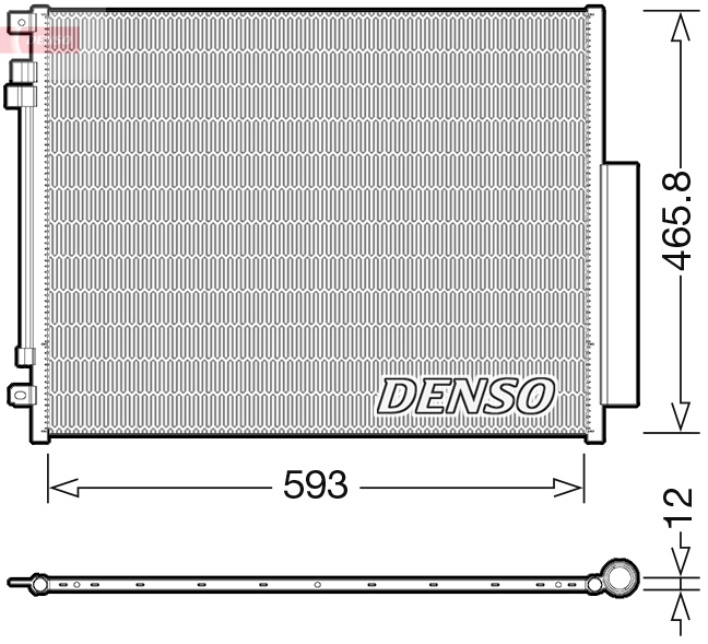 Condensatore, climatizzatore DENSO DCN01025