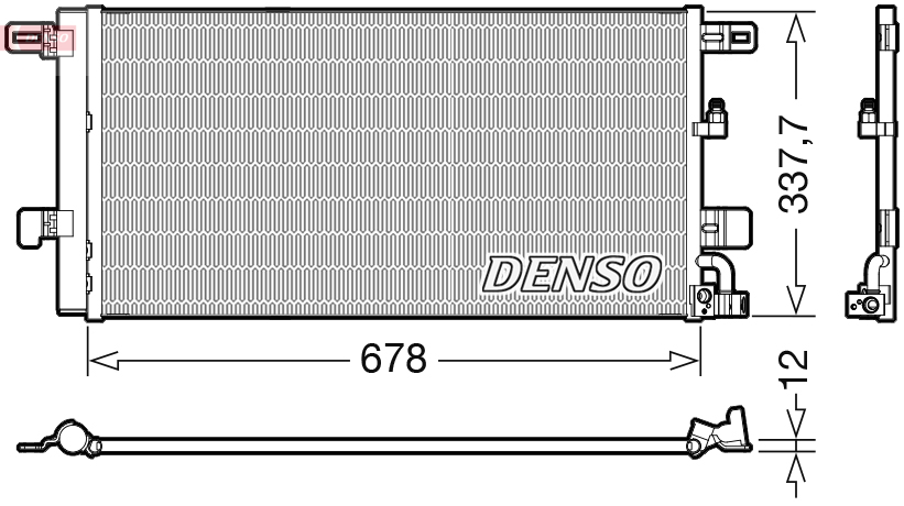 Condensatore, climatizzatore DENSO DCN02001