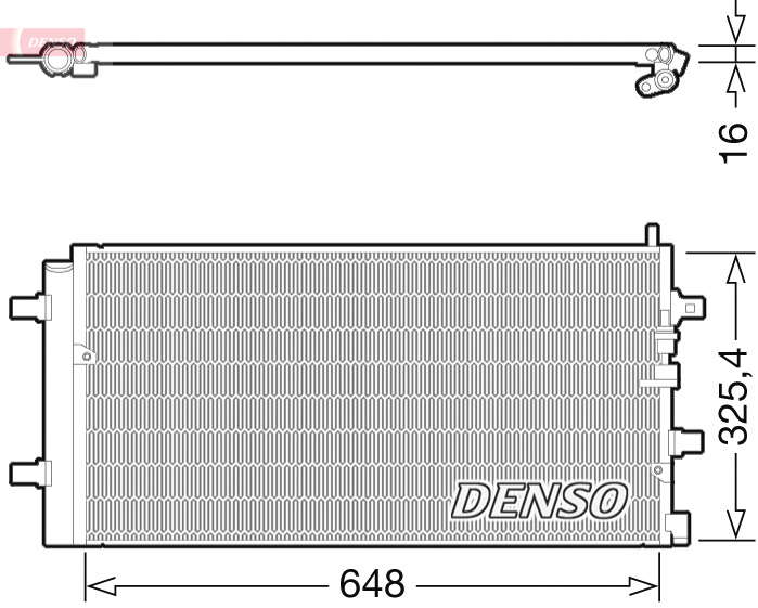 Condensatore, climatizzatore DENSO DCN02002