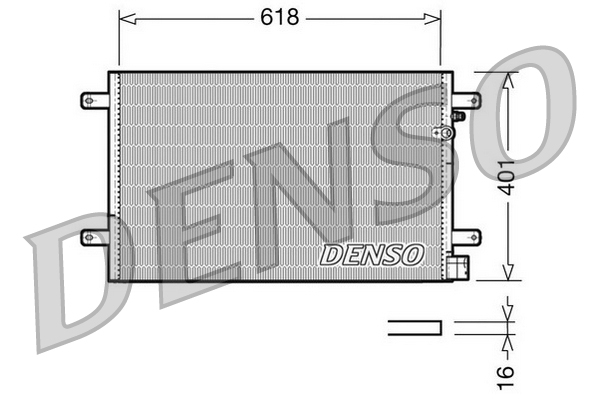Condensatore, climatizzatore DENSO DCN02006