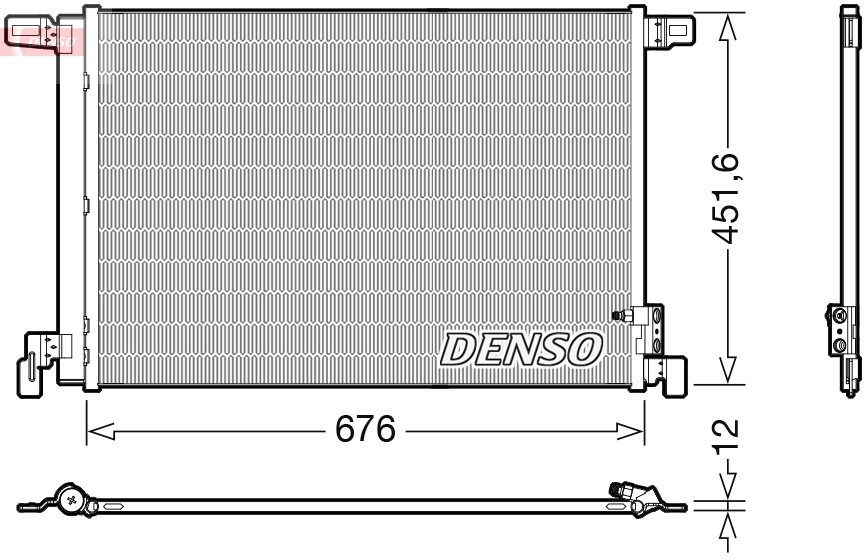 Condensatore, climatizzatore DENSO DCN02008