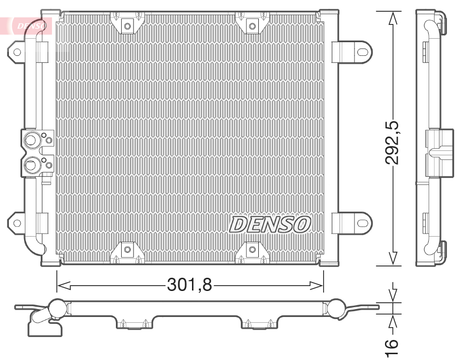 Condensatore, climatizzatore DENSO DCN02028