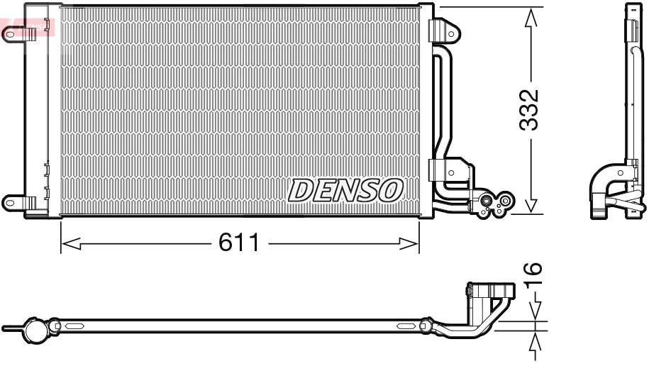 Condensatore, climatizzatore DENSO DCN02034