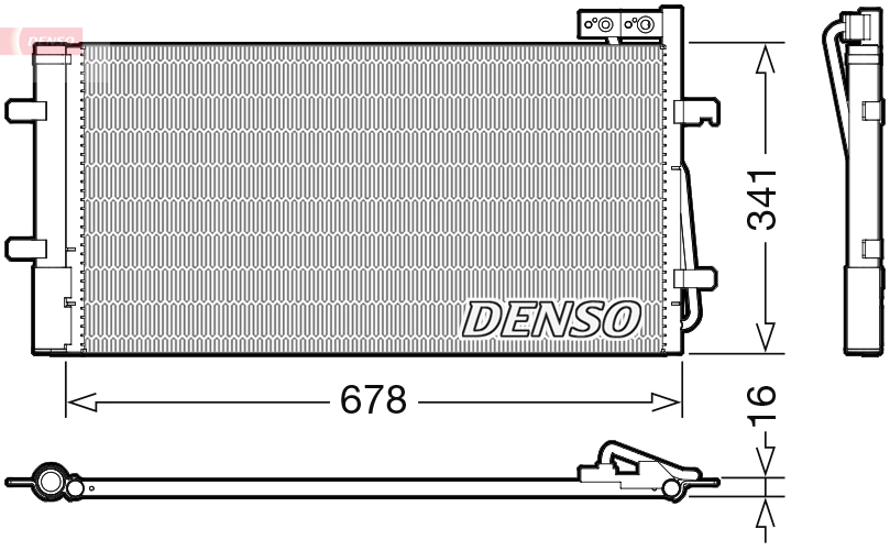 Condensatore, climatizzatore DENSO DCN02035