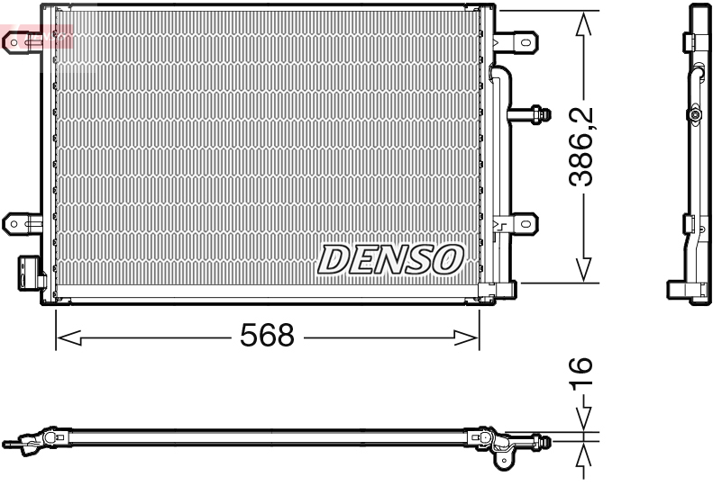 Condensatore, climatizzatore DENSO DCN02038