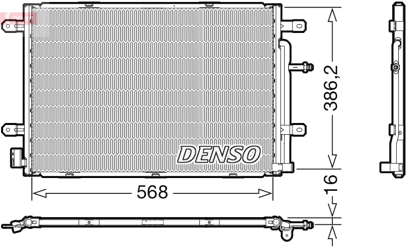 Condensatore, climatizzatore DENSO DCN02039