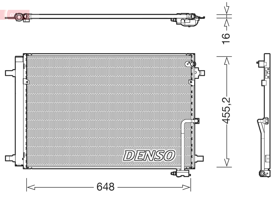 Condensatore, climatizzatore DENSO DCN02042