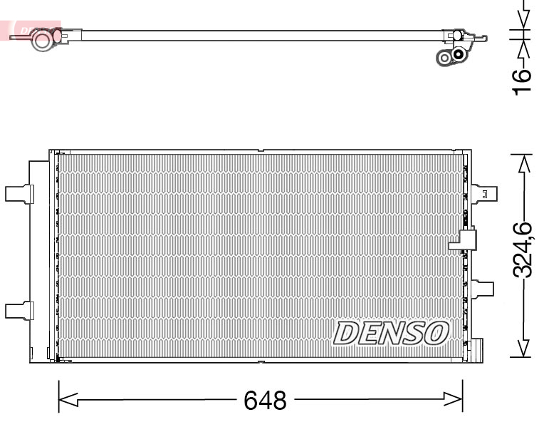 Condensatore, climatizzatore DENSO DCN02044