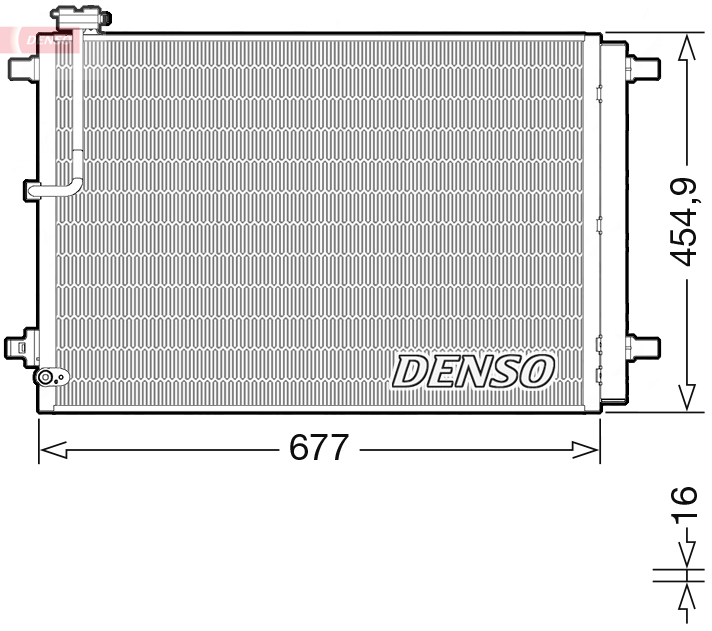Condensatore, climatizzatore DENSO DCN02046