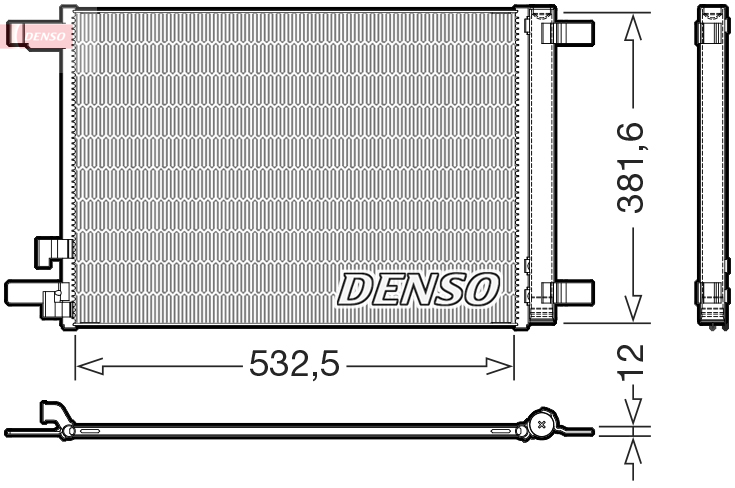 Condensatore, climatizzatore DENSO DCN02048