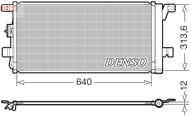 Condensatore, climatizzatore DENSO DCN02049