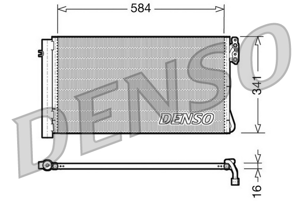 Condensatore, climatizzatore DENSO DCN05012