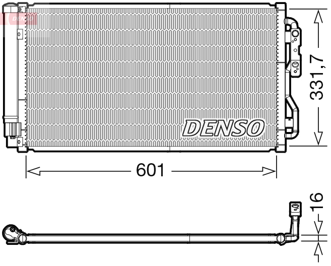 Condensatore, climatizzatore DENSO DCN05033