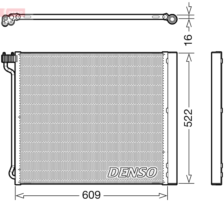 Condensatore, climatizzatore DENSO DCN05034