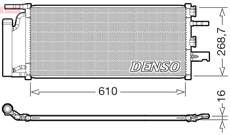 Condensatore, climatizzatore DENSO DCN05036