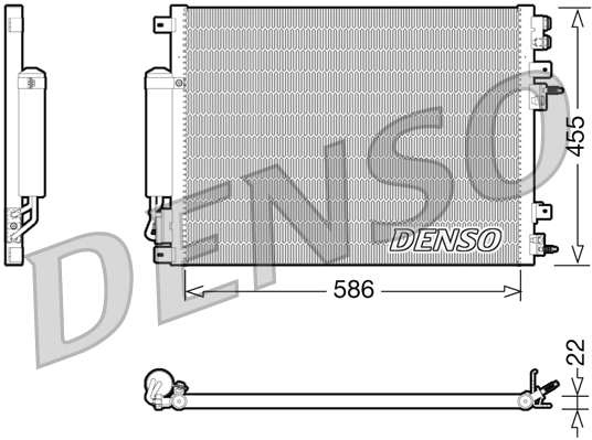 Condensatore, climatizzatore DENSO DCN06001