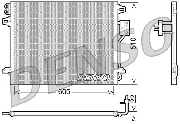 Condensatore, climatizzatore DENSO DCN06006