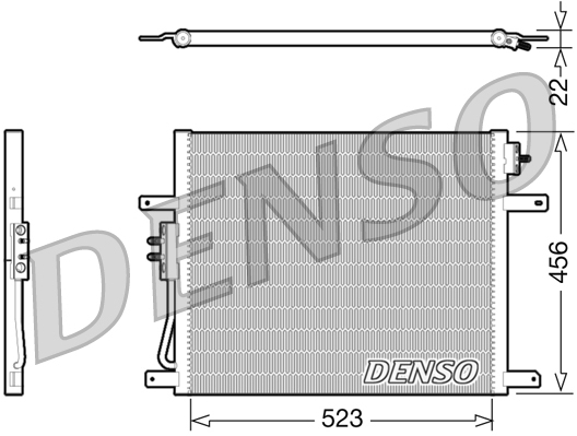 Condensatore, climatizzatore DENSO DCN06008