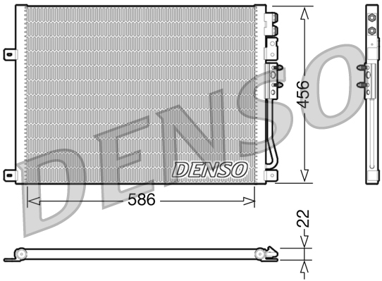 Condensatore, climatizzatore DENSO DCN06009