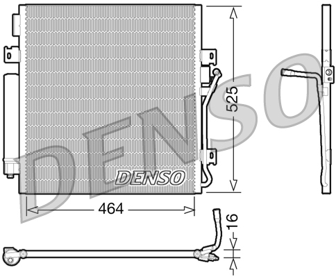 Condensatore, climatizzatore DENSO DCN06011