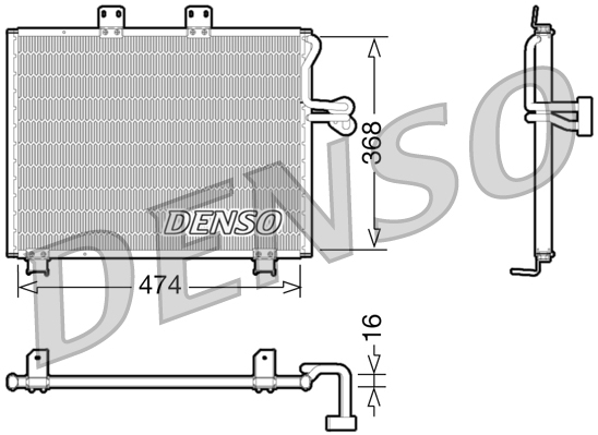 Condensatore, climatizzatore DENSO DCN06013