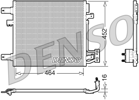 Condensatore, climatizzatore DENSO DCN06014