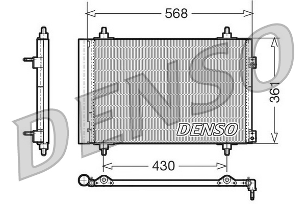 Condensatore, climatizzatore DENSO DCN07008