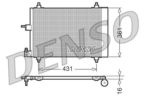 Condensatore, climatizzatore DENSO DCN07009