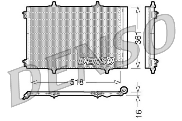 Condensatore, climatizzatore DENSO DCN07013