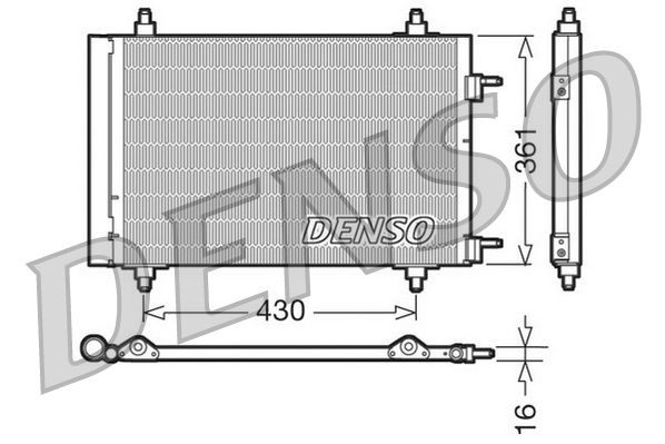 Condensatore, climatizzatore DENSO DCN07019