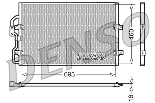Condensatore, climatizzatore DENSO DCN07040